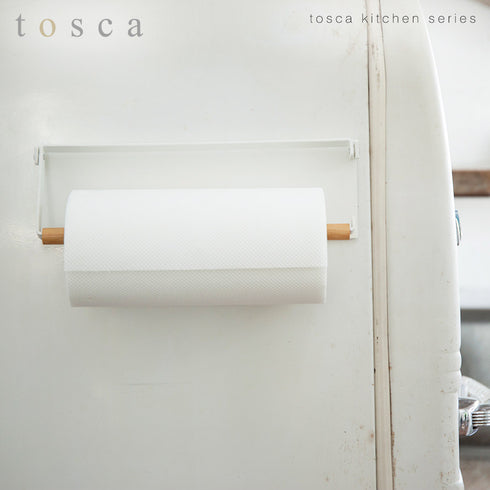 片手でカットマグネットキッチンペーパーホルダー トスカ.|s1